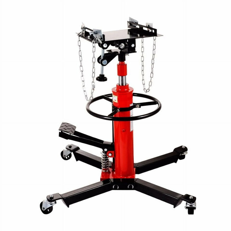 Hydraulic Car Transmission Jack Vertical Lift,1660 Pounds,360掳Rotating Wheel Lift,Red W9958