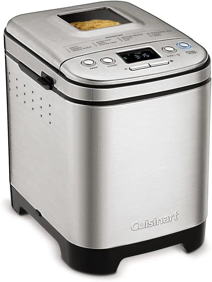Bread Maker Machine, Compact and Automatic, Up to 2lb Loaves F8389