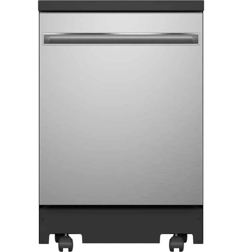 GE 24 Stainless Steel Portable Dishwasher With Sanitize Cycle R0087