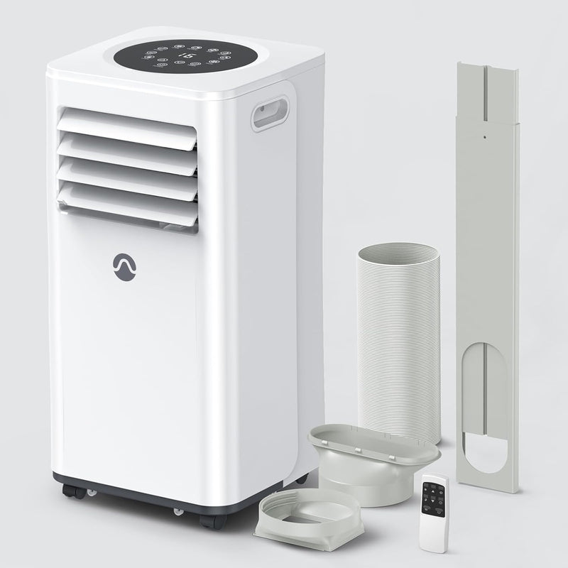 Portable Air Conditioners, 10000 BTU Air Conditioner Portable for Room up to 450 Sq. Ft., 3-in-1 Portable AC Unit with Digital Display, Remote Control, Window Installation Kit, 24H Timer, Sleep Mode R7053
