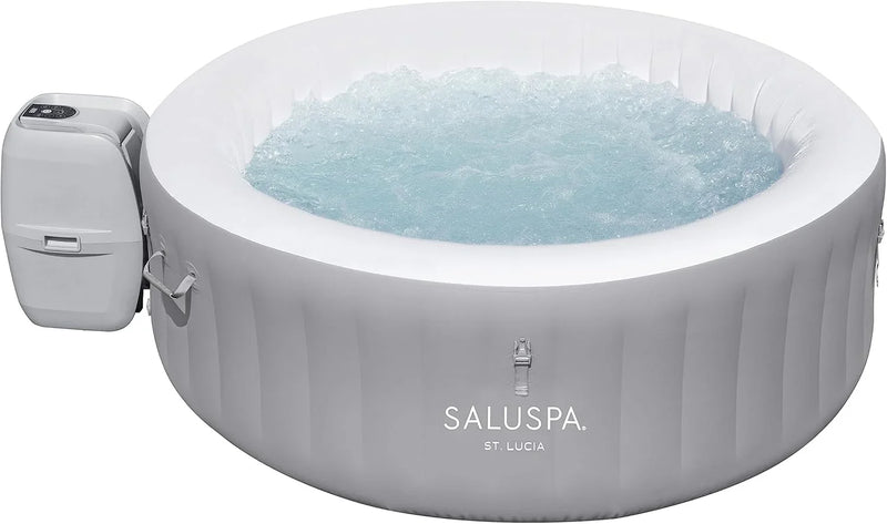 Inflatable Hot Tub Spa (71" x 26") | Portable Hot Tub with 2 Covers (1 Energy-Efficient Thermal Cover and 1 Standard Cover) | Fits Up to 2-4 Persons | Black F5512