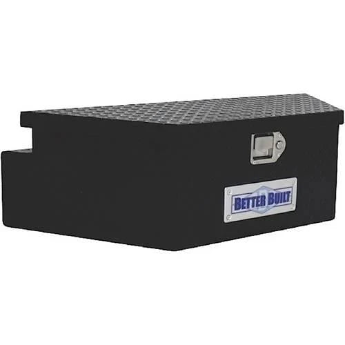 BETTER BUILT 66212321 UTILITY TRAILER TONGUE TOOL BOX, BLACK, WIDE, V SHAPED 39INX16.5INX12IN N4414