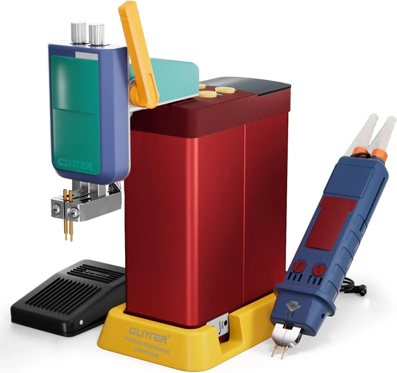 4500-watt super capacitor pulse battery welding machine, a DIY tool suitable for repairing 18650 lithium battery packs, equipped with a handle-type push welding arm and foot pedal switch, capable of continuous operation for 24 hours. X9888
