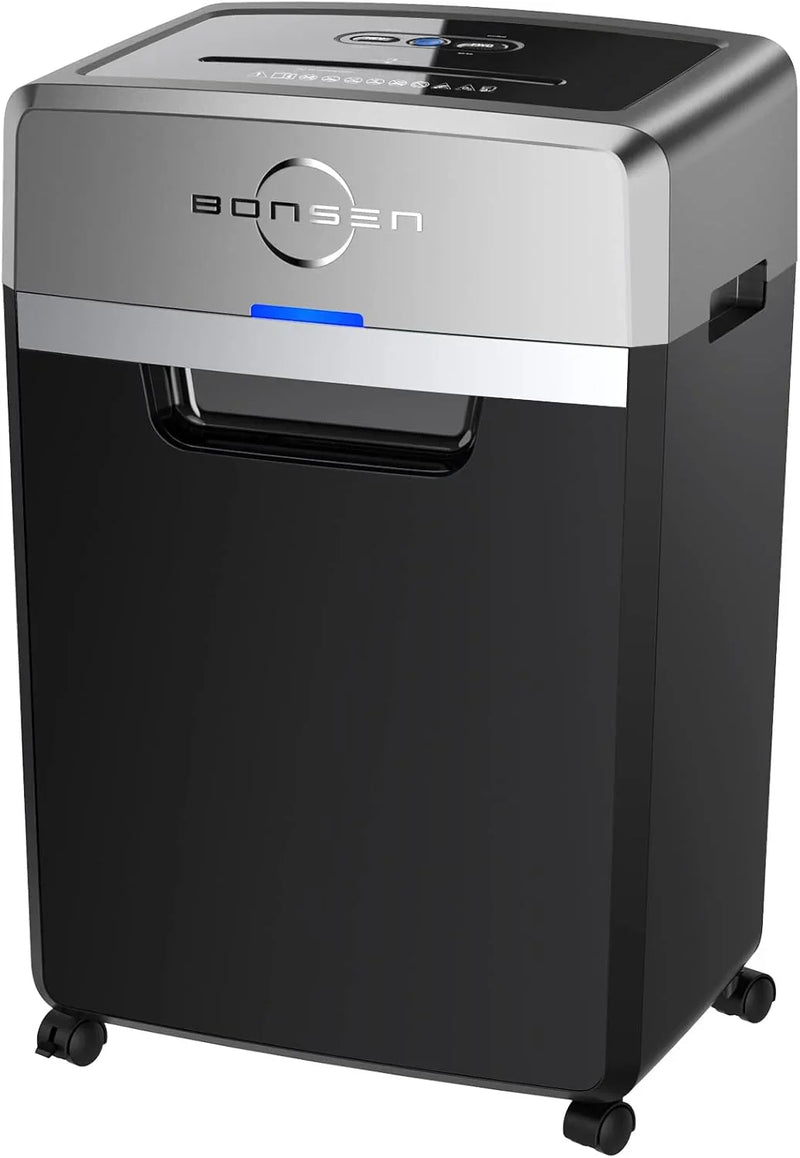 Heavy Duty Paper Shredder, 24-Sheet Cross-Cut Shredder, 40-Min Continuous Running Time, Commercial Grade Shredder for Office, 9-Gallon Big Basket, 55dB Super Quiet, P-4 High Security (S3105) K2611