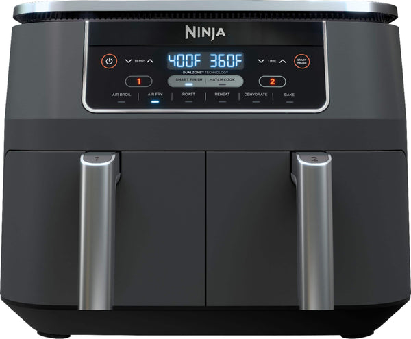 DualZone 6-in-1 8-Qt Air Fryer – Black E1671