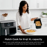 DualZone 6-in-1 8-Qt Air Fryer – Black