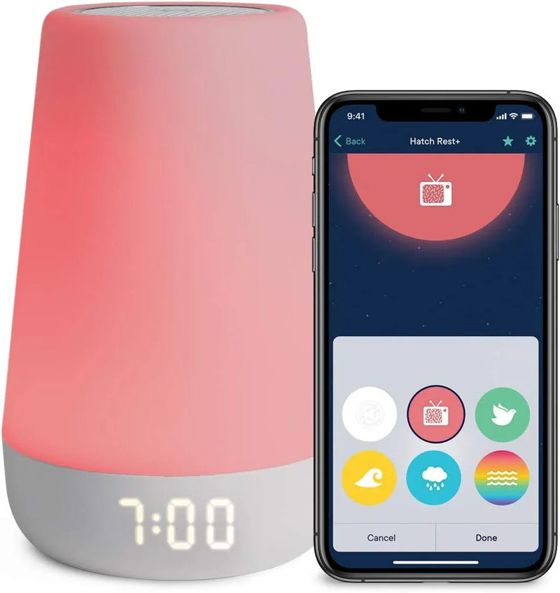Night light, enhanced wake-up reminder audio monitor, white noise soothing device, infant sleep training device, children's alarm clock, night light A0087