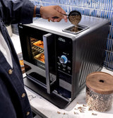 Smart Indoor Pellet Smoker, with Active Smoke Filtration, 5 Smoke Control Settings, WiFi Connected, Electric, Countertop BBQ Appliance, Black