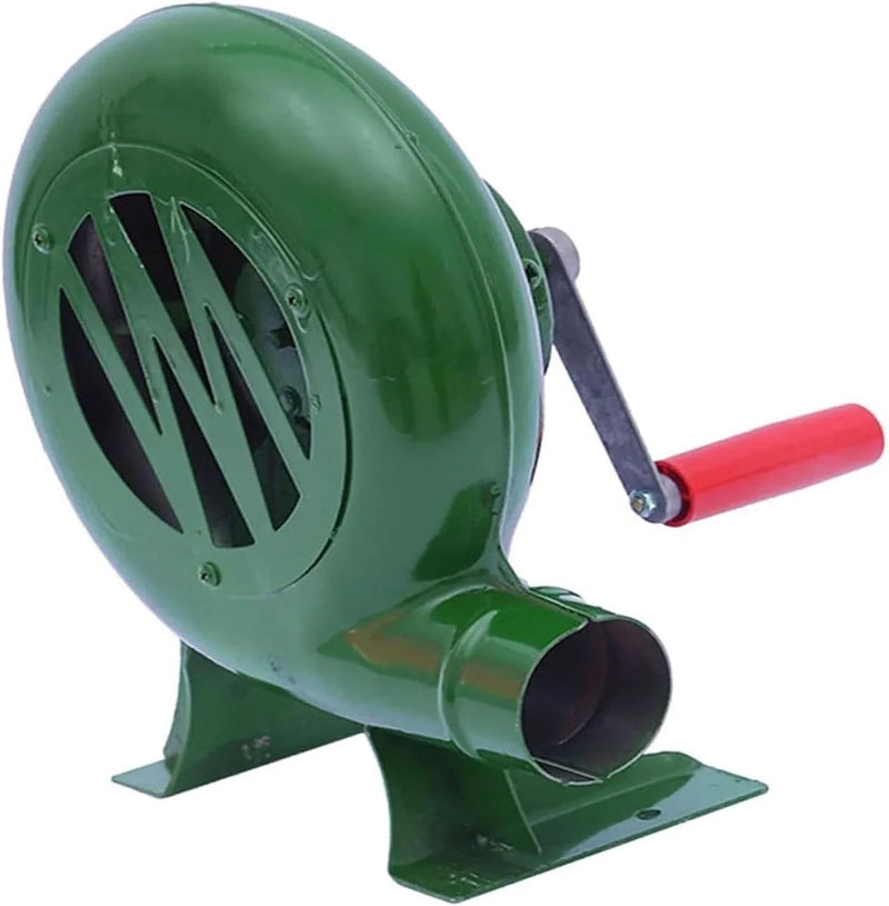 Blower Popcorn Fan, Manual BBQ Forge Air Blower with Hand Crank for Camping Picnic Outdoor - 80W-350W(150W) A4975