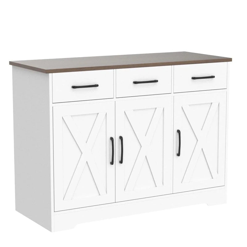 Modern Farmhouse Sideboard Buffet Cabinet Q9843