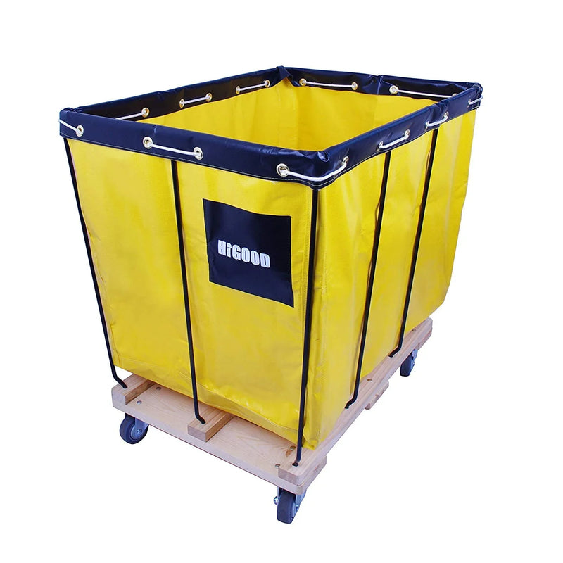 Basket Trucks,Service Carts Yellow 8 Bushel Knock Down Truck,Carts, 10.0 cu. ft, 400 lb, 34" L X 22" W X 30.5" H Capacity Z6942