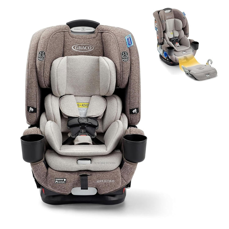 4Ever DLX 4-in-1 Car Seat, Charlie | Infant to Toddler Car Seat, with 10 Years of Use | Rear-Facing, Forward-Facing and Booster Modes | Safe, Comfortable and Convenient E3969