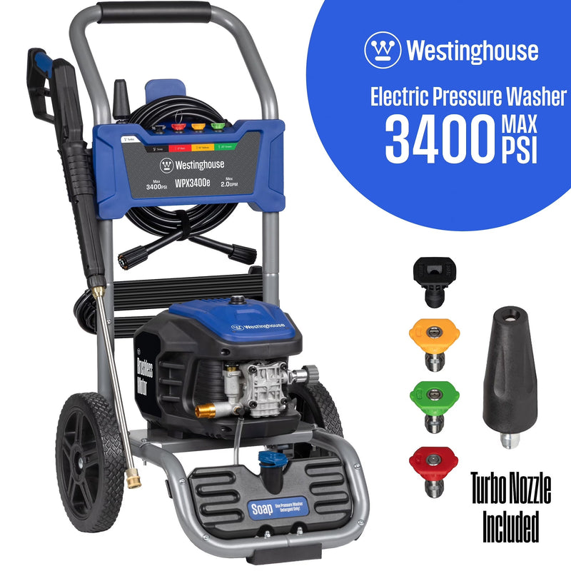 Westinghouse 3400 PSI at 2 GPM Electric Powered Pressure Washer Z2394