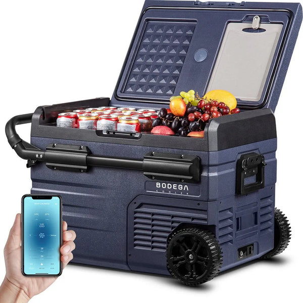 12 Volt 37 Qt. Portable Car Refrigerator, Car Freezer for Outdoor, Camping, Travel, RV,APP Control X4124