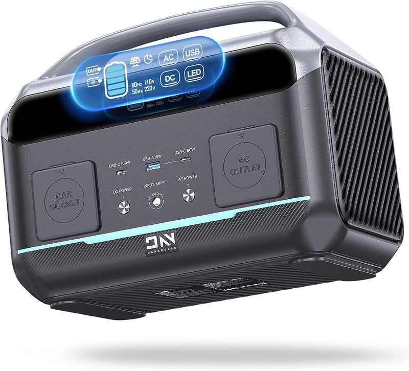 Portable Power Station 56000mAh, 179.2Wh LiFePO4 Battery Backup w/ 2 300W (Peak 600W) AC Outlets, 1.5hrs Fast Charging, Power Bank for Hurricane Emergency/Outdoor Camping/RVs/Home Use Q2378