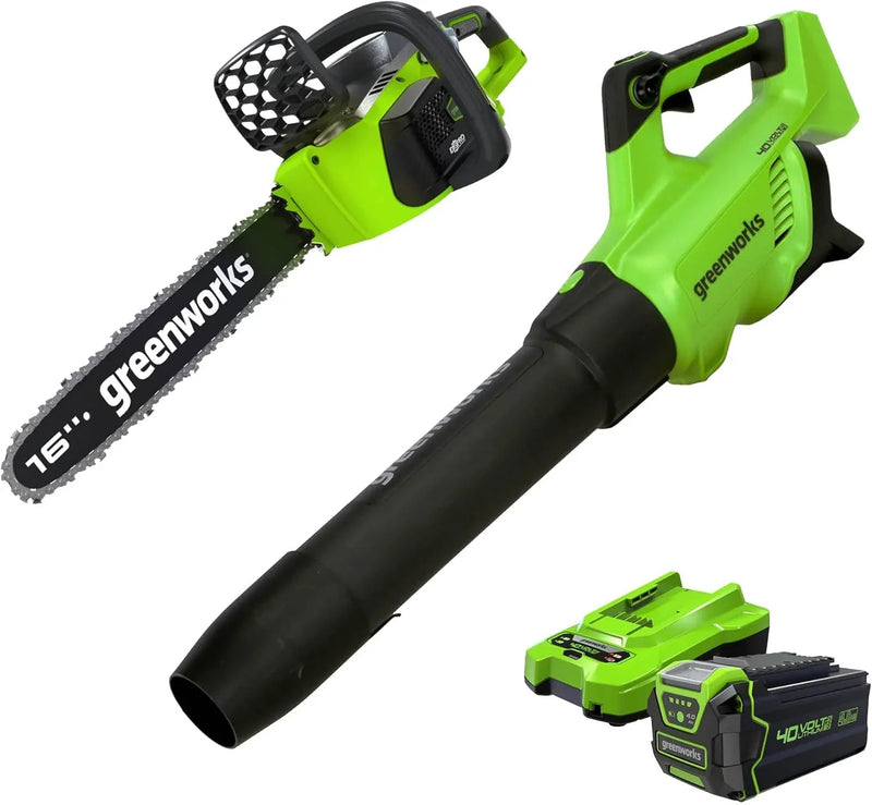 40V 16-inch electric saw, equipped with 4Ah USB battery (power bank) and standard charger G2497