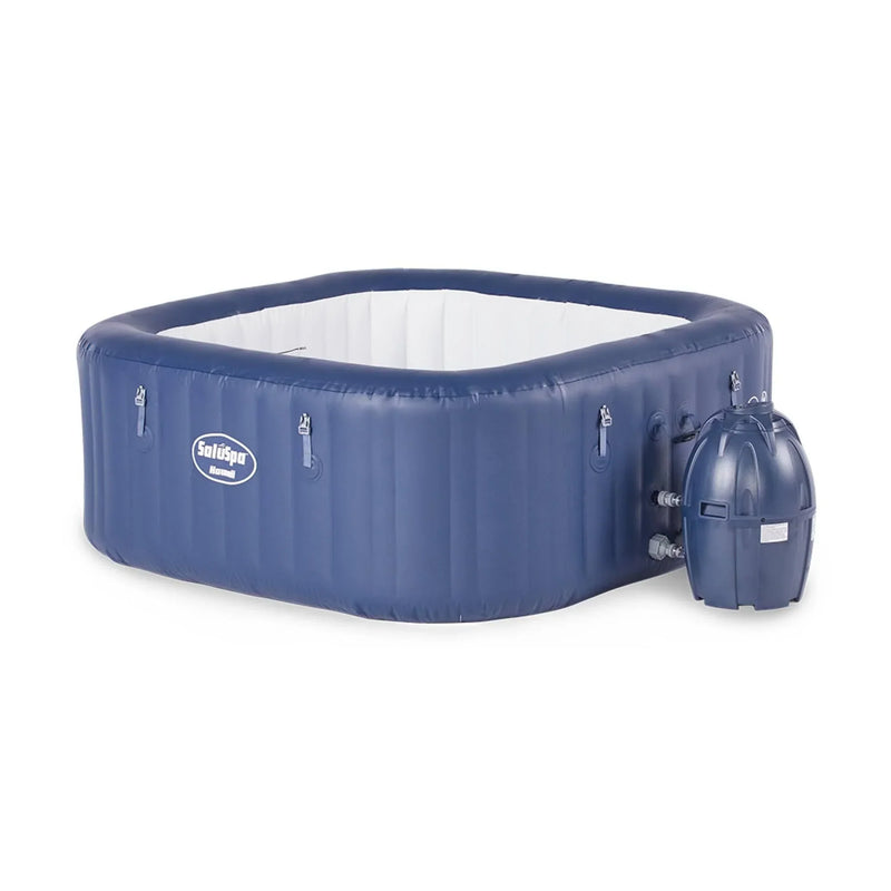 6 Person Inflatable Tub Spa with Pump, Blue D6800