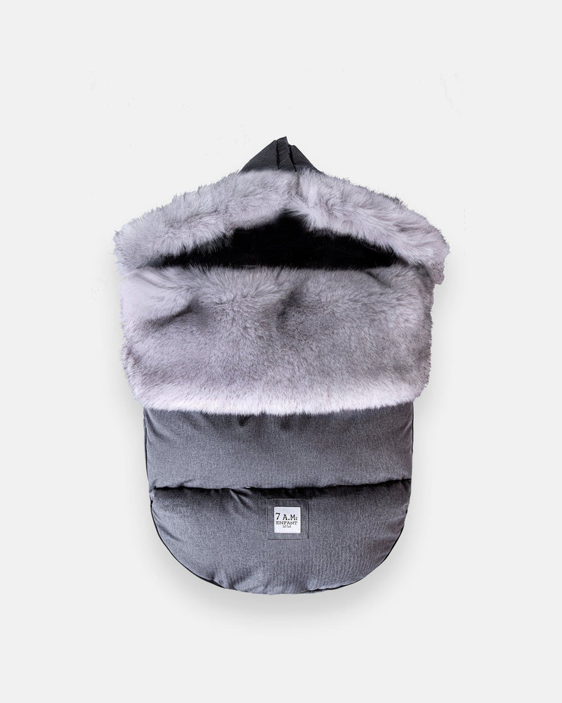 Enfant PlushPod - Tundra Heather Grey Dark Faux, 0-18M X3343