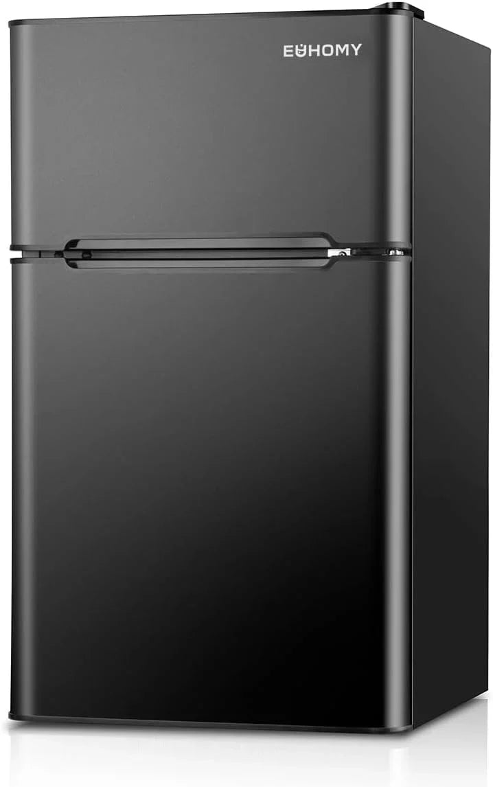 Euhomy Mini Fridge with Freezer, 3.2 Cu.Ft Mini Refrigerator with Freezer U1990