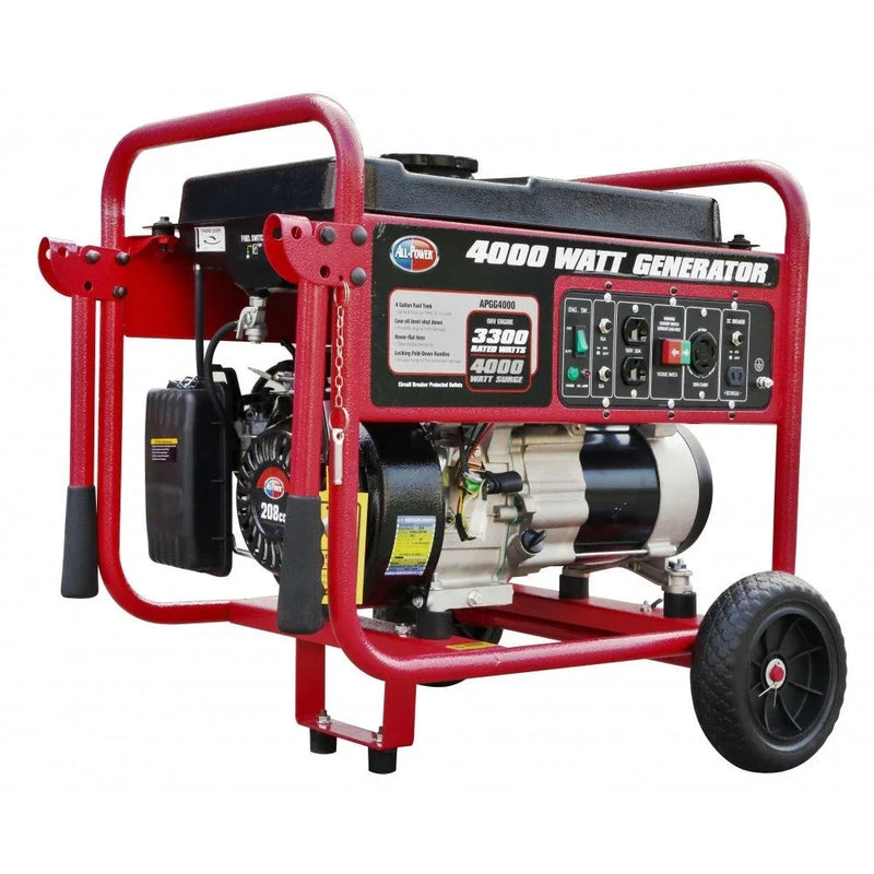4000 Watt Generator APGG4000, 4000W Portable Generator for Home Use Power Backup, RV Standby, Hurricane Damage Restoration Power Backup, EPA Certified B2767