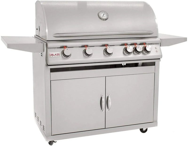 Blaze Freestanding Grill with Lights (BLZ-5LTE2-LP-BLZ-5-CART), 40-inch, Propane Gas M0129