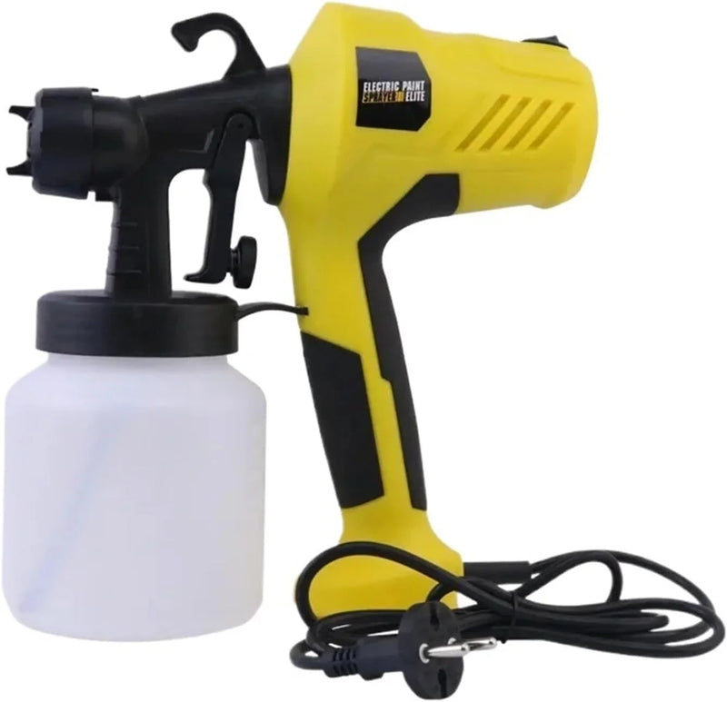 Electric Spray Gun Household Paint Coatings Latex Paint Spray Painting Machine Small Spraying Machine Spray Kettle and Spray Gun(Caliber 2.5mm Yellow) R1759