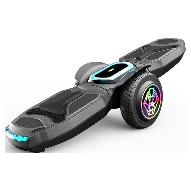 Swagtron Shuttle Zipboard Electric Hoverboard Skateboard 7 mph and 3-Mile Range LED Wheels Wireless Speaker L5552