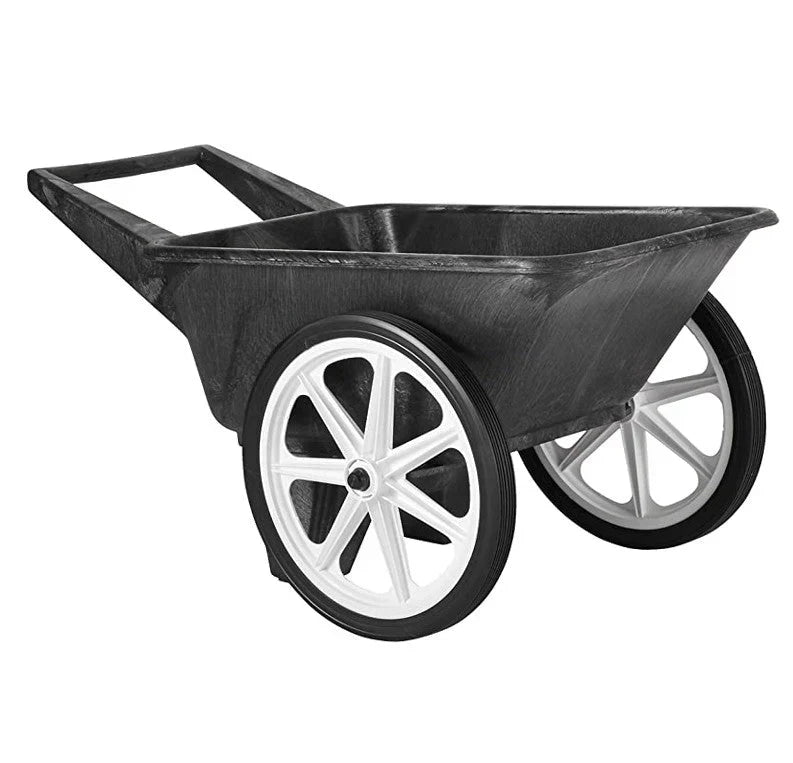 Commercial Big Wheel Cart, 200 Pound Capacity, Black E3574