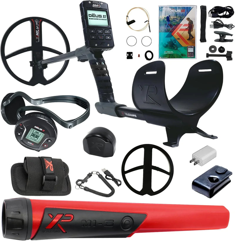 Fast Multi Frequency Metal Detector with 11'' FMF Search Coil and MI-6 Pinpointer, Black W2191