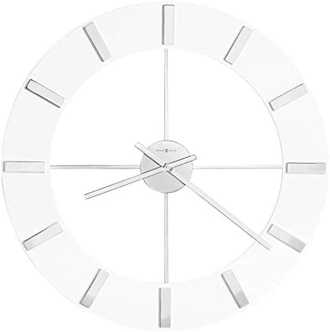 Wall-mounted clock II 549-476 - 30-inch ultra-large size with glossy white surface, equipped with quartz movement M9359