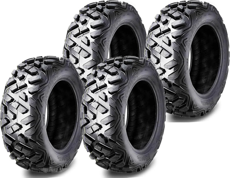 Set of 4 New ATV/UTV Tires 27x9-14 Front & 27x11-14 Rear /6PR P350-10385/10386... D4618