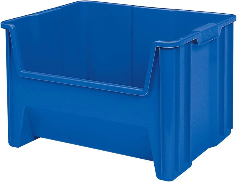 Akro-Mils 13017 Stack-N-Store Heavy Duty Stackable Open Front Plastic Storage Container Bin, (15-Inch x 20-Inch x 12-1/2-Inch), Gray, (3-Pack) E1097