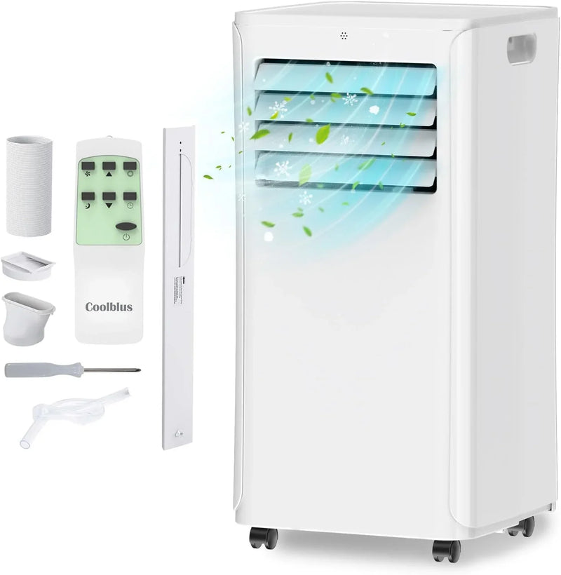 8500 BTU Portable Air Conditioners Cool Up to 360 Sq.Ft,3 IN 1 portable ac unit with Remote Control/LED Display/24Hrs Timer/Window Installation Kit & Screwdriver,White K284