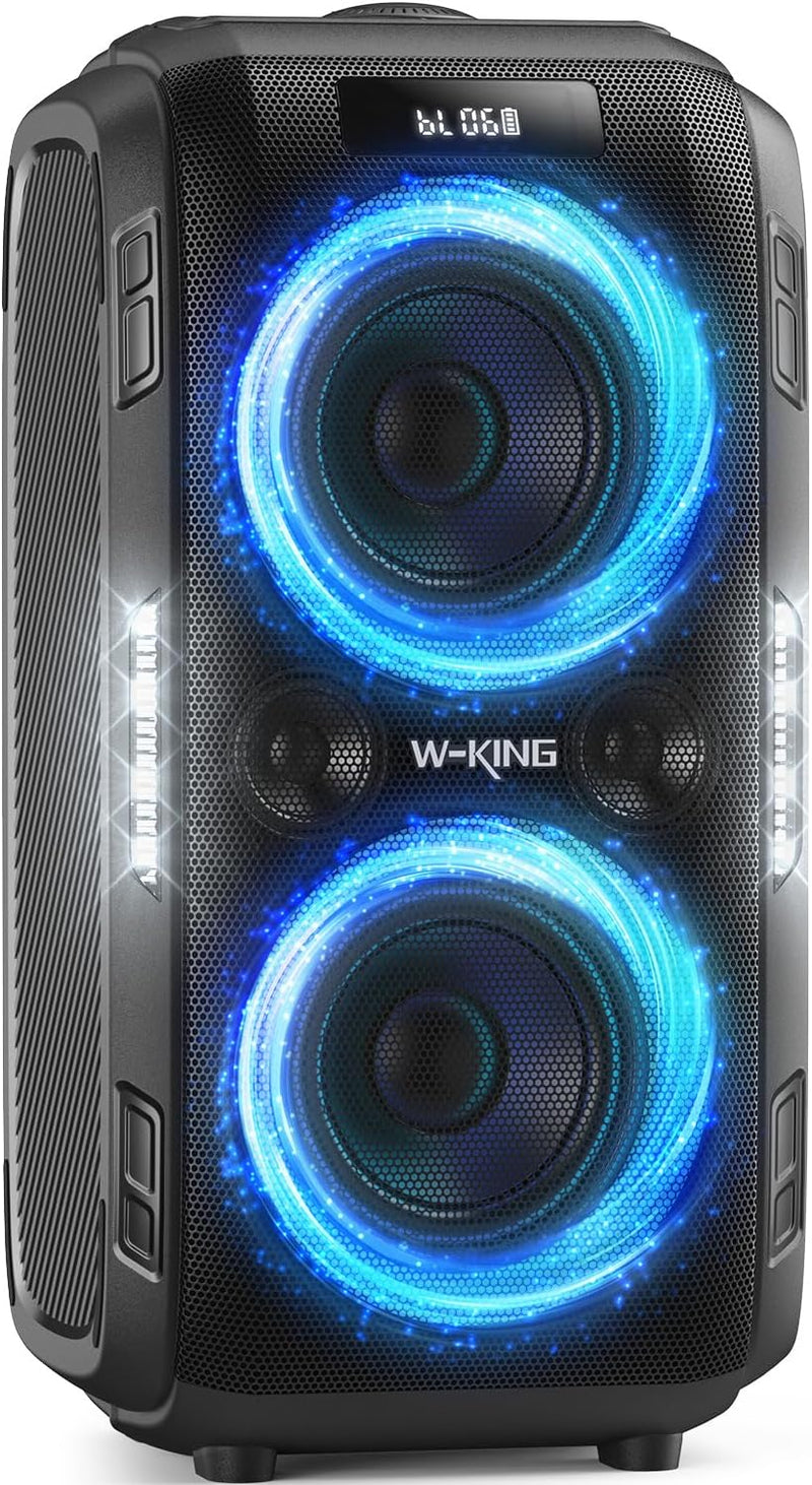 Peak Party Large Wireless Speaker - Maximum Volume Amplifier / 12 Custom Low-End Units / Up to 125 Decibels for 6.5-inch x 2 Low-End Speakers / Deepest Bass Effect, Large Portable Wireless Speaker, IPX5 Water Resistance Rating / Microphone Jack / RJ L1457