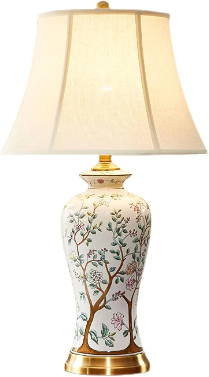 Ceramic Table Lamp White O6449