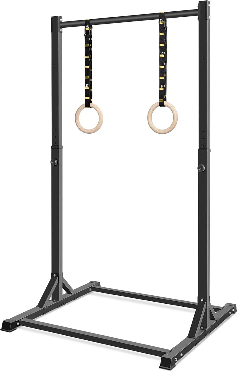 Pull Up Station, Bongkim Power Tower Portable Pullup Bar Station, Pull Up Bar for Home Gym, Pull Up Tower Station 330LBS W9993