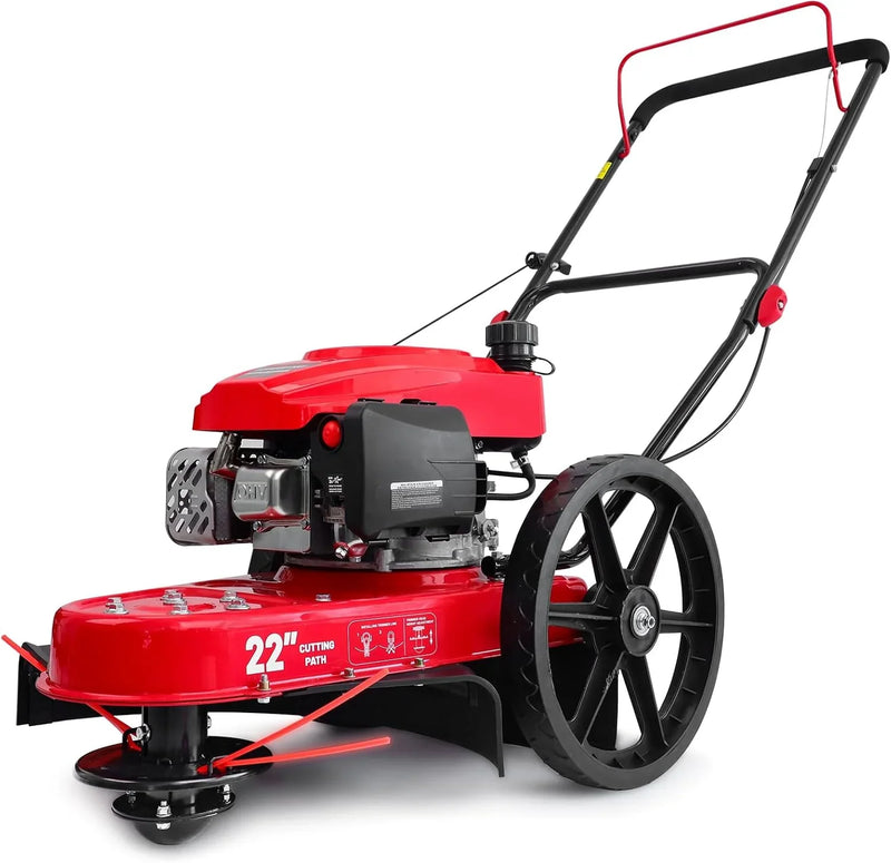 Gas Walk Behind String Trimmer 22-Inch with High Wheels (DB6222) V8731