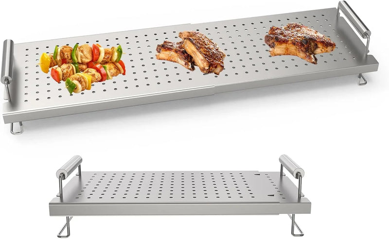 Adjustable baking pan heating/cooling rack, suitable for baking pan accessories, with dimensions of 17 inches, 22 inches, 28 inches, 36 inches. Universal stainless steel heating tray/heating rack shelf/heater Q9430