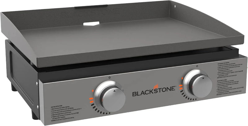 1813 Original 22” Tabletop Griddle with Hood and Stainless Steel Front Plate, Powder Coated Steel, Black I8122