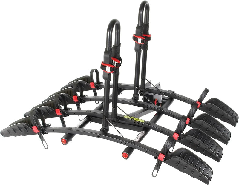 Rack - MAX Mounting Bracket Tray - Suitable for SUVs, trucks, and vans - 4 bicycle mounting brackets for seats - Foldable, with locking arms, 2-inch receiver - 1 bracket D5162