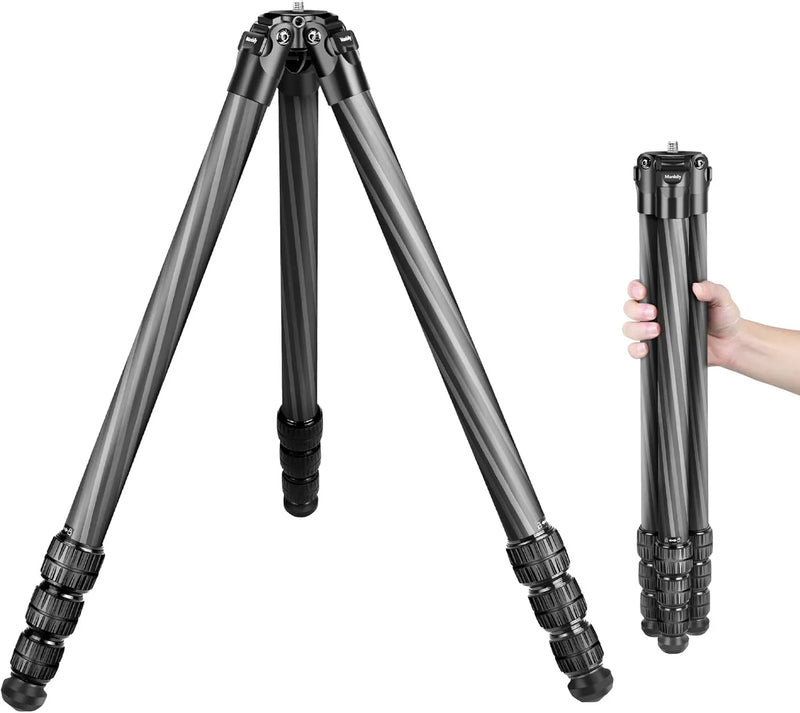 Hunting tripod, equipped with 44mm ball head and Aka Swiss and Picatinny adapters, 62.2-inch heavy-duty stable tripod, suitable for shooting, hunting and outdoor activities D5794