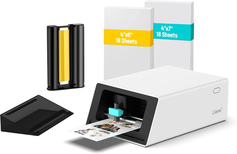 Color sticker printer and cutter - A multi-functional sticker manufacturing equipment that combines DIY creativity, custom label and gift production. Thermal transfer digital printing device, 300 DPI resolution, precise artificial V3369