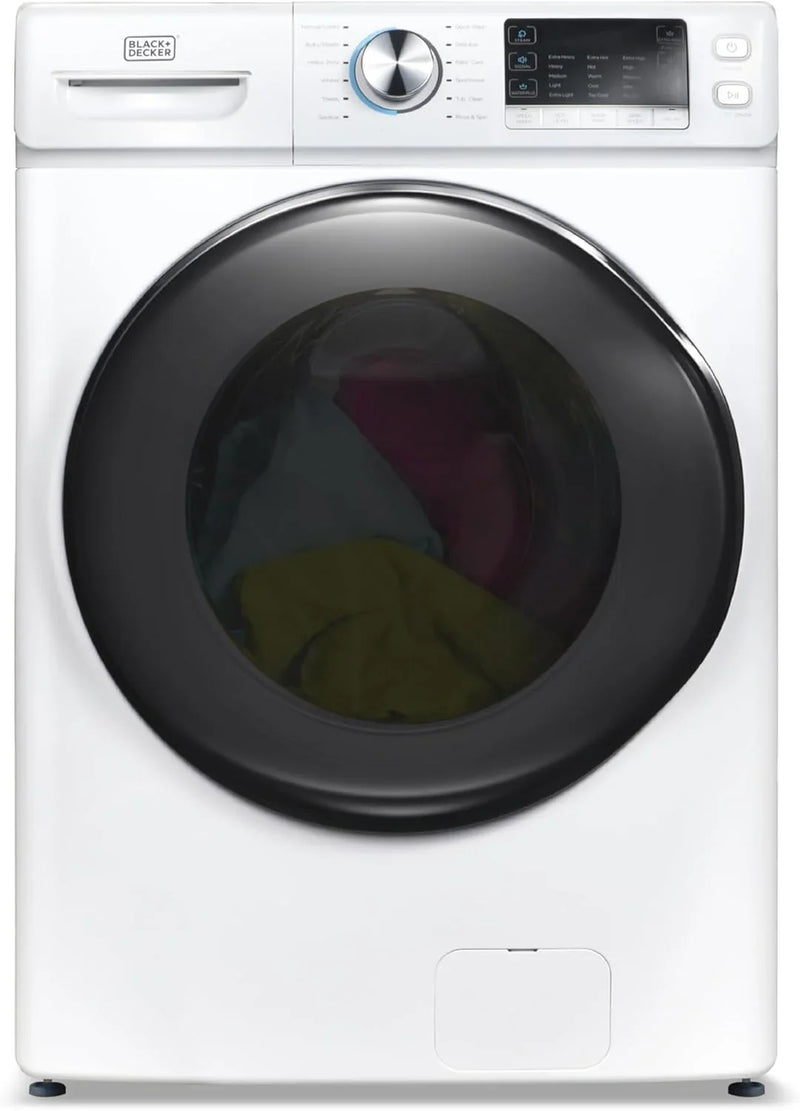 0.9 Cu. Ft. Portable Washer, 6.6 lb. Capacity Washing Machine for Homes & Apartments, 5 Wash Cycles, Quick Connect Sink Adapter and Drain Hose Included, Transparent Lid, BPWM09W, White M4351