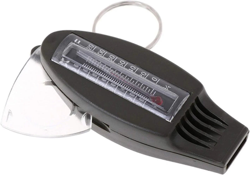 Multifunctional 4 In1 Compass Thermometer Whistle Magnifier for Traveling Camping Hiking Climbing Outdoor Sports I8483