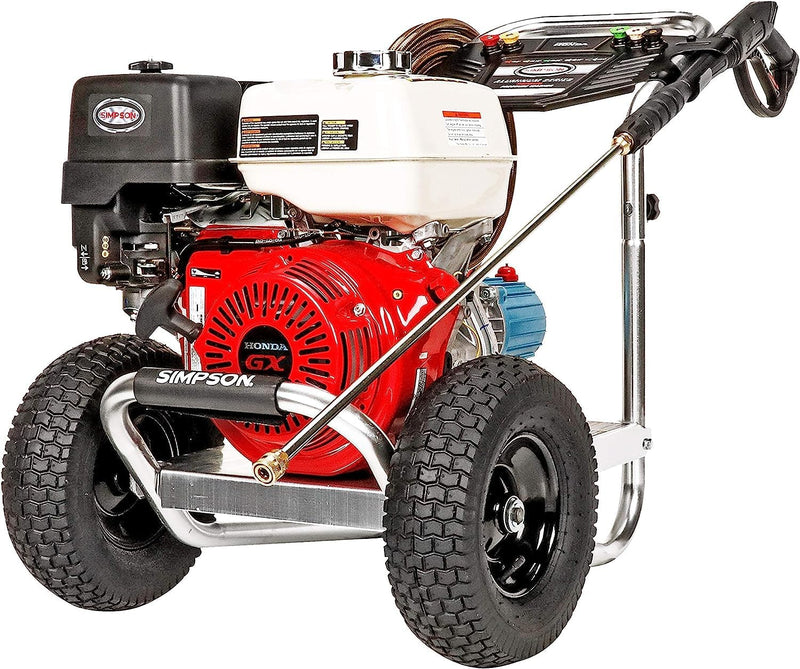 Cleaning ALH3425 Aluminum Series 3600 PSI Gas Pressure Washer, 2.5 GPM, GX200 Engine, Includes Spray Gun and Extension Wand, 5 QC Nozzle Tips, 5/16-inch x 35-foot MorFlex Hose. A9360