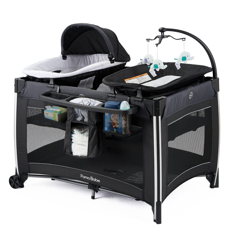4 in 1 Portable Baby Crib Deluxe Nursery Center Y3378