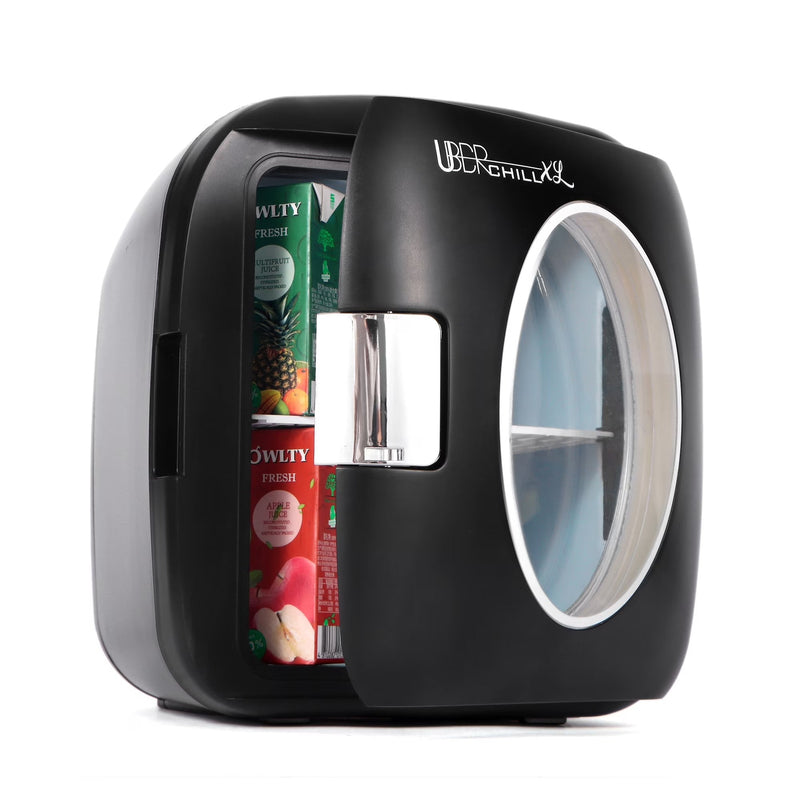 Uber Appliance Mini Fridge Retro Beverage Cooler Warmer - Personal Portable Refrigerator (9 Liters/0.32 Cu Ft) N5480