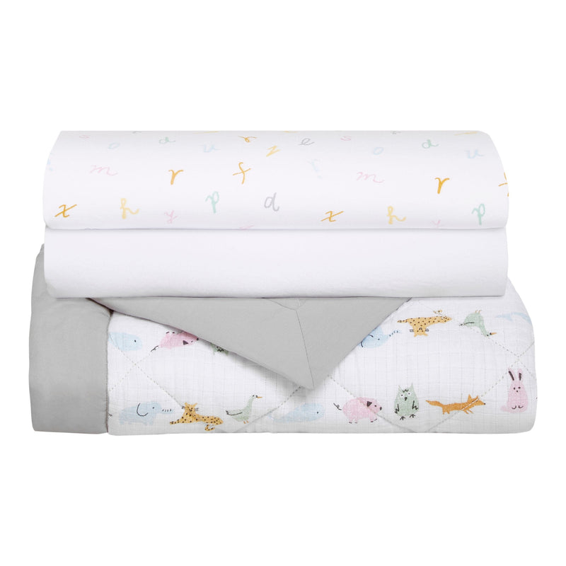 Alphabet Animals Bedding Set, 3-pc V0266
