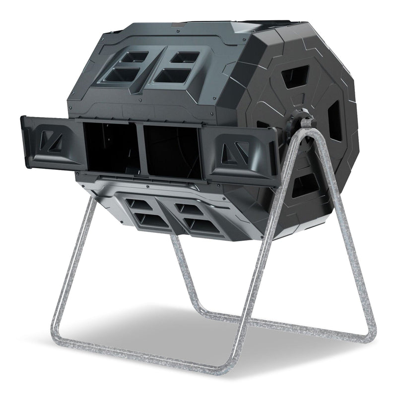 Tumbling Composter with Two Chambers I2649