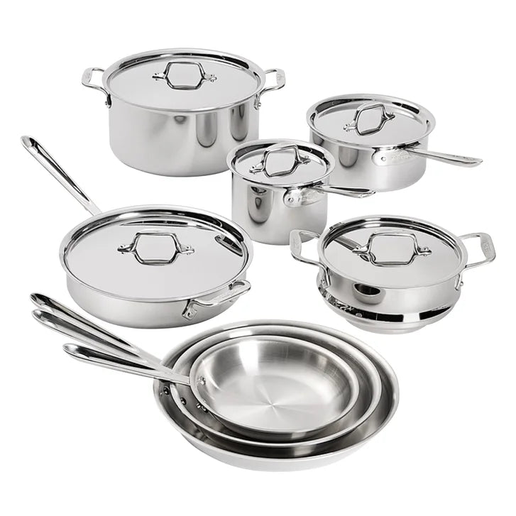 All-Clad D3 Stainless 3-Ply Bonded Cookware, 13-pieces Z9538